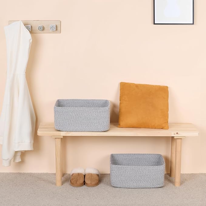 Large Storage Baskets for Shelves, Closet Organizers Bins for Clothes Blanket - Image 6
