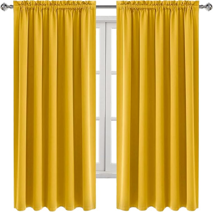 DWCN Blackout Curtains for Bedroom – Rod Pocket Thermal Insulated Noise - Image 9