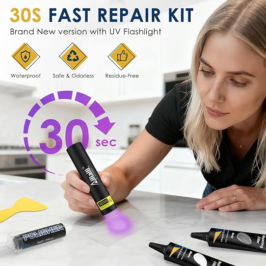 Quartz Countertop Repair Kit, Granite & Marble Repair Kit - Image 2