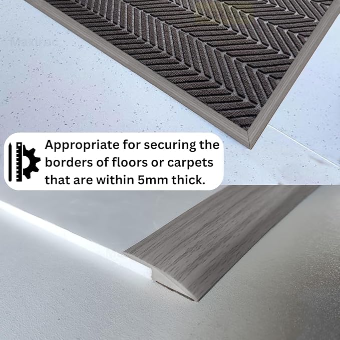 Floor Transition Strip Self Adhesive Carpet Wood Tile Vinyl Flooring Laminate - Image 5