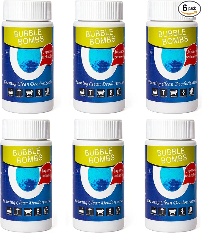 6 Pcs Bubble Bombs Drain Cleaner, Pipe Dredge Deodorant, Quick Dredge Pipeline by Unknown