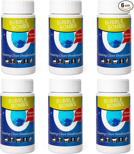 6 Pcs Bubble Bombs Drain Cleaner, Pipe Dredge Deodorant, Quick Dredge Pipeline by Unknown