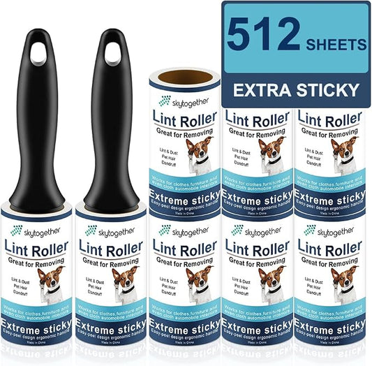 Lint Rollers for Pet Hair Extra Sticky, Dog Cat Pet Hair Remover Couch Lint by skytogether