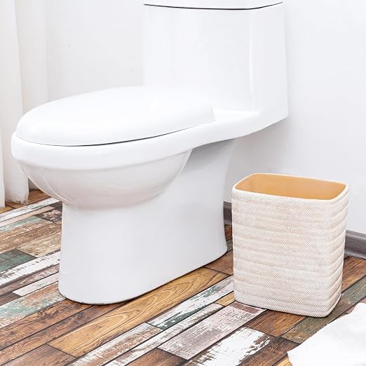 Polytree Bathroom Trash Can 1.8 Gallon Small Kitchen Garbage Can, Decor - Image 3