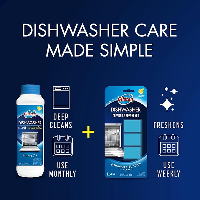 Glisten Dishwasher Cleaner, Removes Limescale, and Grease, Lemon Scent - Image 7