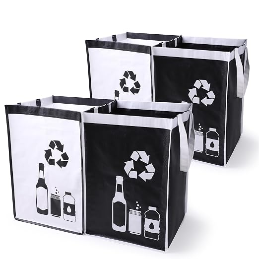 Recycle Waste Bag for Kitchen Home- Indoor Recycling Bins Trash Sorting by REFARICO
