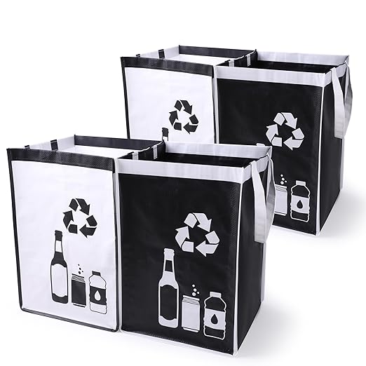 Recycle Waste Bag for Kitchen Home- Large Indoor Recycling Bins Trash Sorting by REFARICO