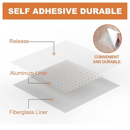 Drywall Repair Kit, Drywall Patch Repair Kit, 2/4/6/8inch Self Adhesive Repair - Image 4