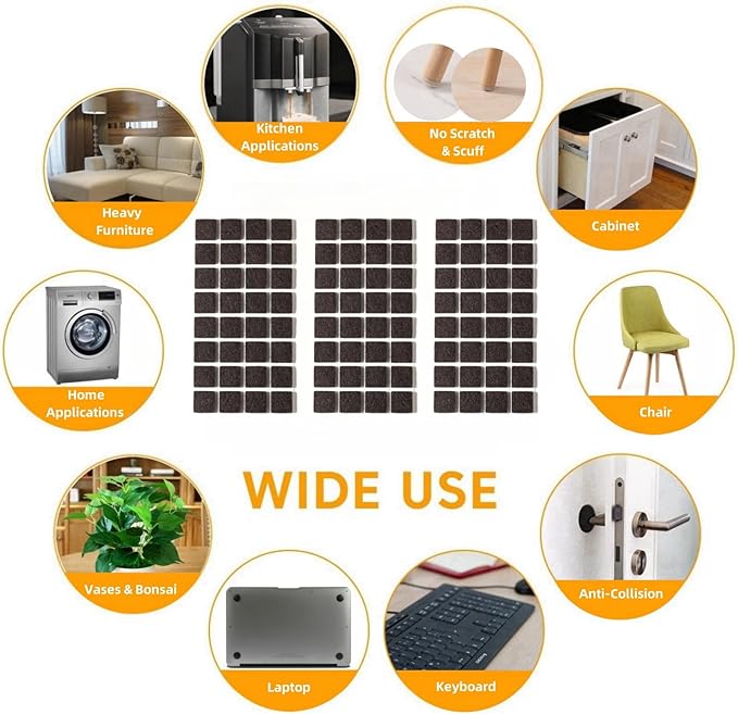 Furnigear Felt Furniture Pads for Hardwood Floors - Image 5