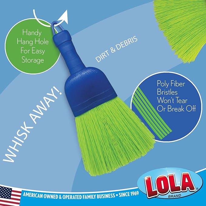 LOLA Whisk Broom, Hand Brush, Durable Bristles, Whisks Away Dirt & Debris - Image 7