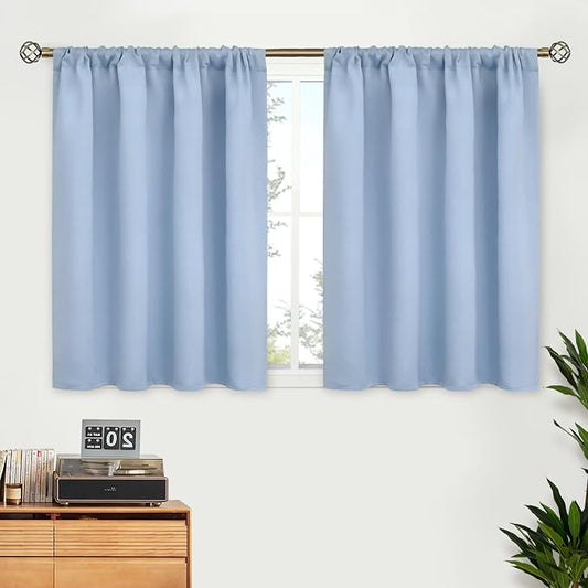 BGment Baby Blue Room Darkening Curtains by BGment