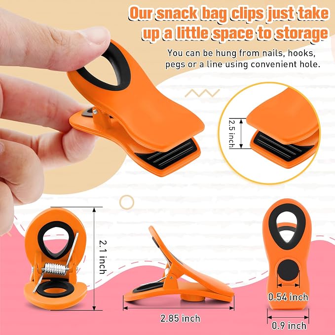FINDMAG 12 Pack Big Chip Clips, Plastic Snack Clips - Image 3