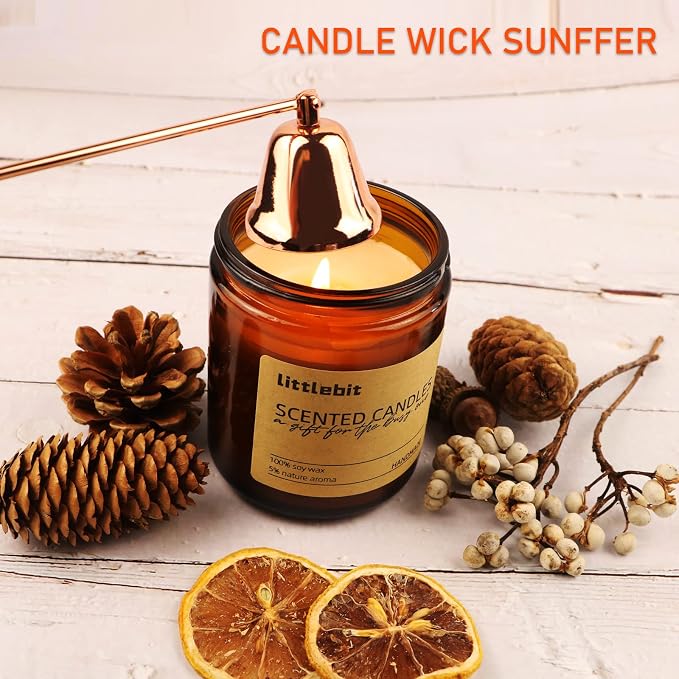 5 in 1 Candle Accessory Set, Candle Wick Trimmer Cutter, Candle Snuffer & - Image 4