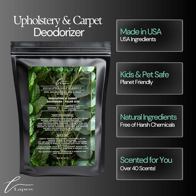 Eucalyptus Mint Harmony Carpet Freshener Powder Refill 36 oz | Powerful Odor - Image 5