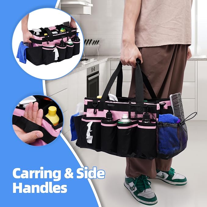 Large Cleaning Caddy, Professional Wearable Supplies Bag - Image 4