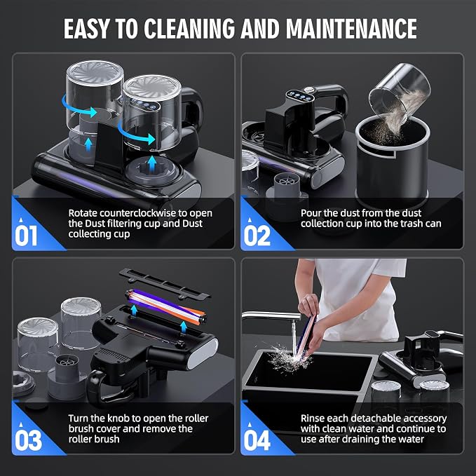 Mattress Vacuum Cleaner, 16Kpa Bed Vacuum Cleaner - Image 7