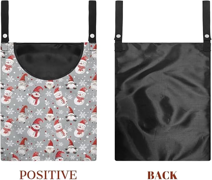 Cute Snowman Large Capacity 14.5 x 12 Inch Clothespin Bag - Image 7