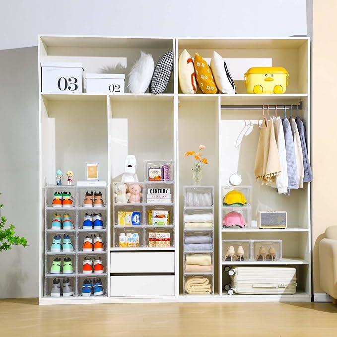 10 Pack Closet Organizers and Storage, Clothes Organizers and Storage, Plastic - Image 5