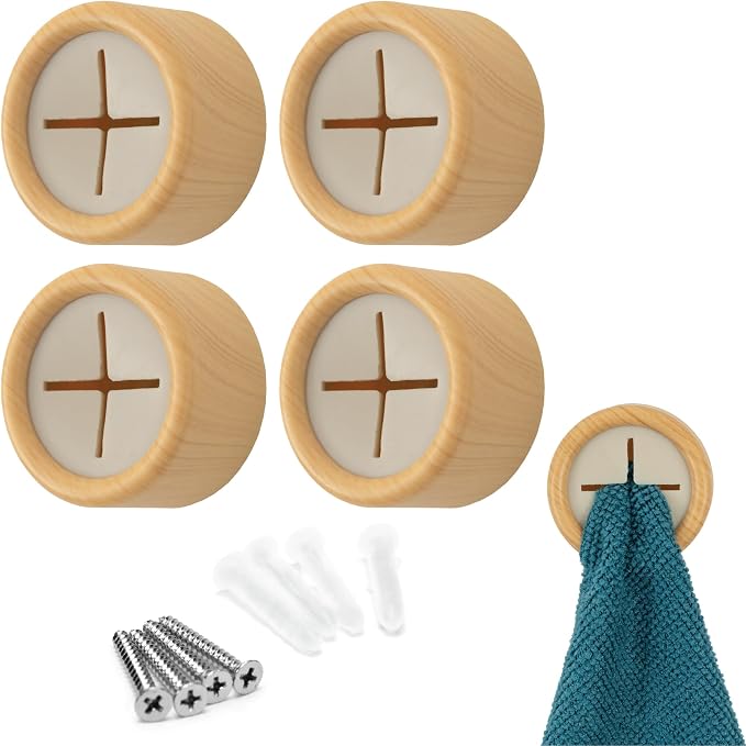 S&T INC. Round Adhesive Push Towel Hooks by STINC