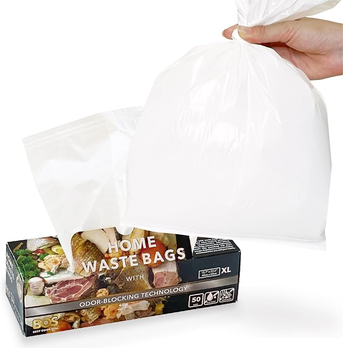 BOS Odor-Sealing Kitchen, Home & Food Small Trash Bags by BOS