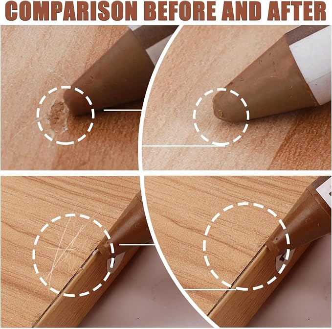 SEISSO 18 Colors Wood Wax Sticks ＆ Wood Markers Furniture Repair Kit - Image 5