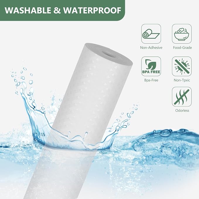 Shelf Liners, Non-Adhesive Drawer Liner, Waterproof & Oil-Proof Kitchen Cabinet - Image 2