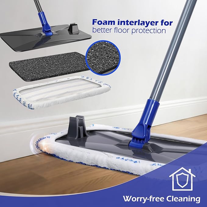 Masthome Microfiber Mop, Large Surface Flat Mop - Image 4