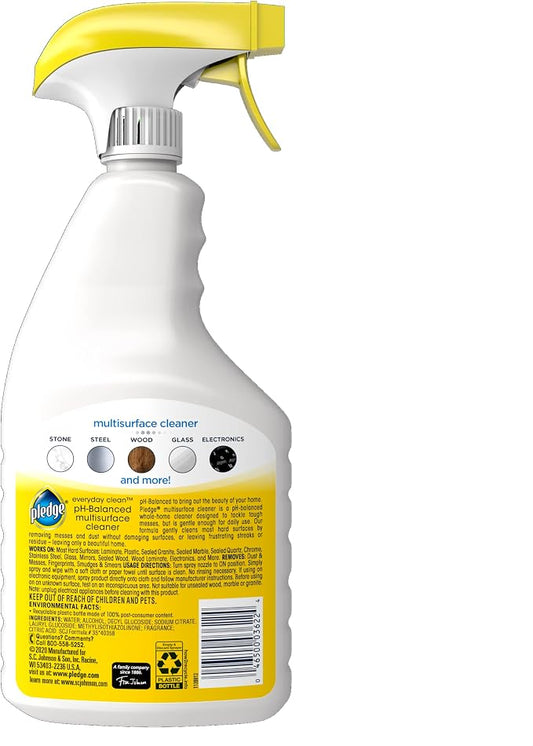 Pledge pH-Balanced Multisurface Cleaner Spray - Image 2