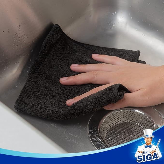 MR.SIGA Microfiber Cleaning Cloth, All-Purpose Microfiber Towels, Streak Free - Image 4