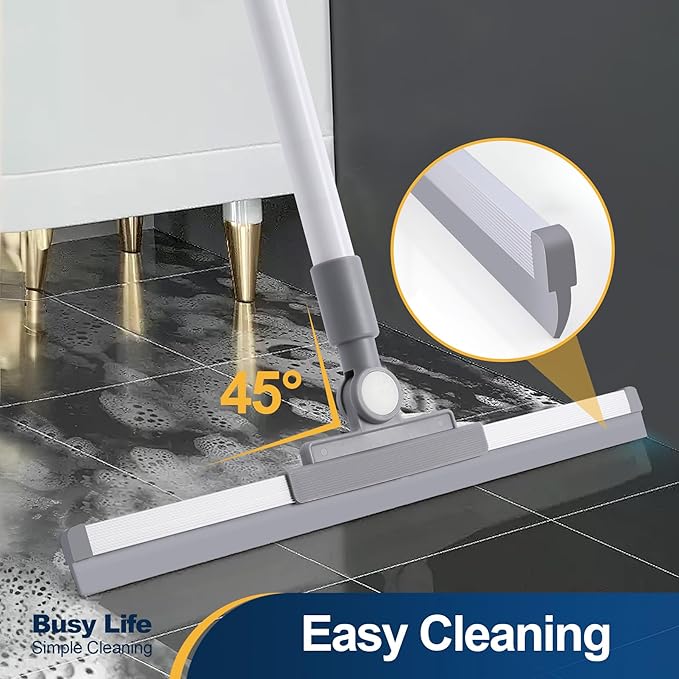 Yocada Rubber Floor Squeegee Broom TPR Blade Adjustable Scrubber Squeegee - Image 5