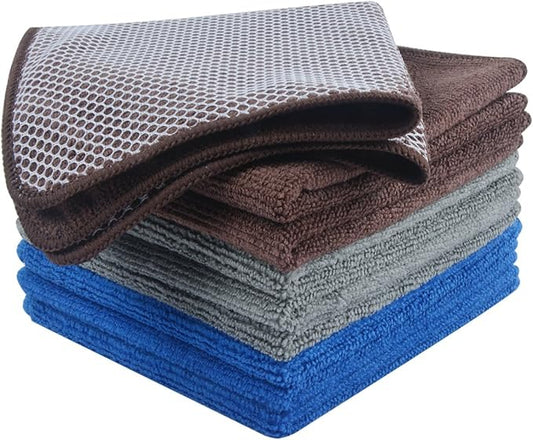 KinHwa Kitchen Washcloths for Dishes Absorbent Microfiber Dish Cloths Quick Dry by KinHwa