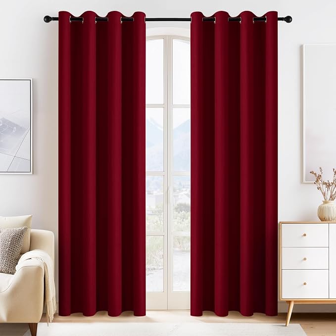 PONY DANCE Blackout Curtains for Bedroom by PONYDANCE