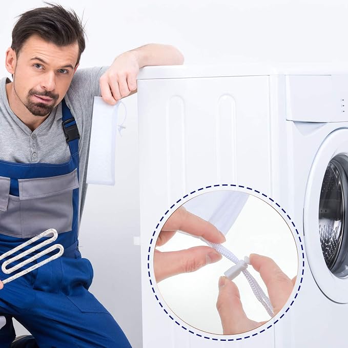 Lint Traps Catcher for Washing Machine Nylon Mesh Lint Traps for Home Laundry - Image 5