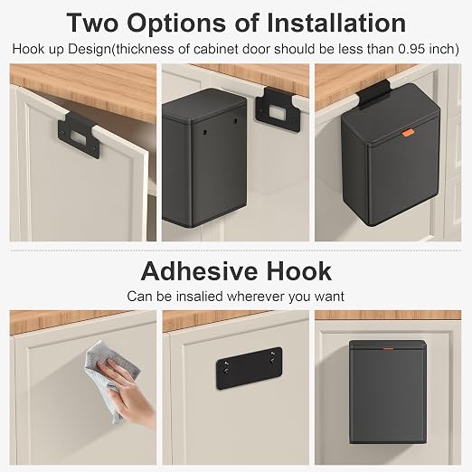 Mbillion Kitchen Compost Bin Hanging Trash Can - Image 5