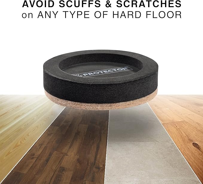 Felt Furniture Sliders for Hardwood Floors X-PROTECTOR 16 PCS 3 ½” - Image 4