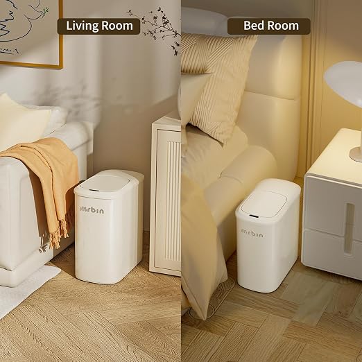 MRBIN Motion Sensor Bathroom Metal Trash Can - Image 5