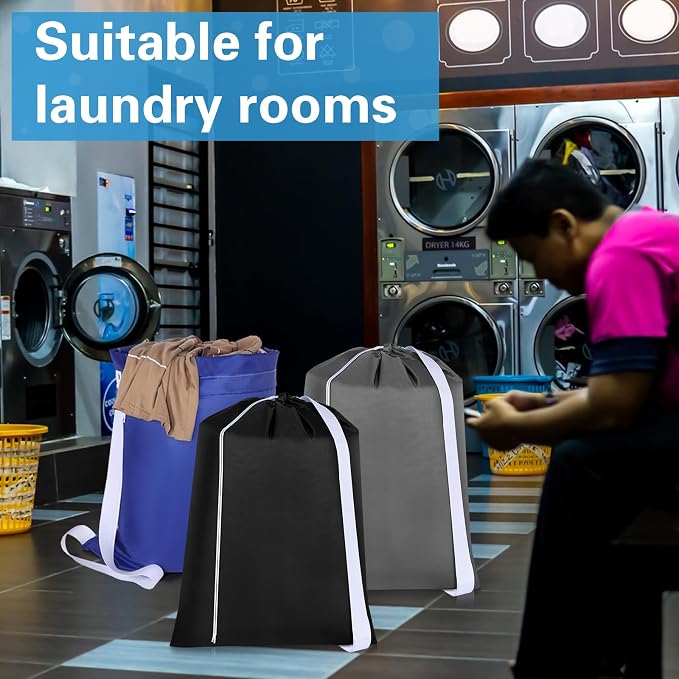 10 Pcs Nylon Extra Large Laundry Bag - Image 6
