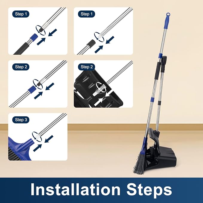 Kefanta Outdoor Heavy Duty 2 Brooms and Dustpan Set - Image 7