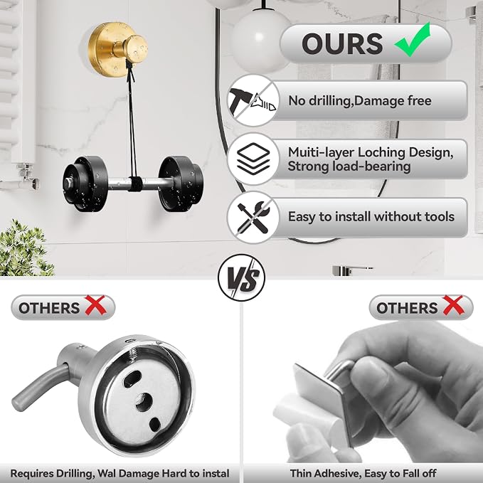 4 PCS Suction Cup Hooks for Shower, Stainless Steel No Drill Suction Towel Hooks - Image 4