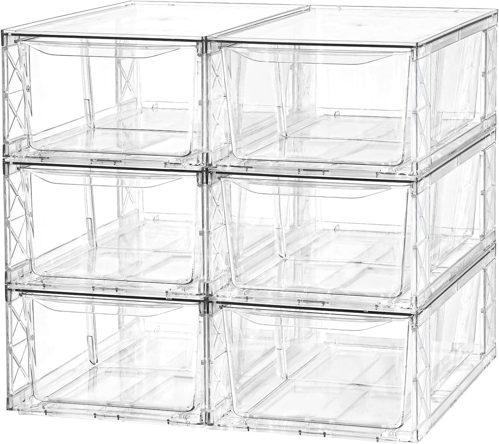 Plastic Drawers Storage, Acrylic Storage Bins