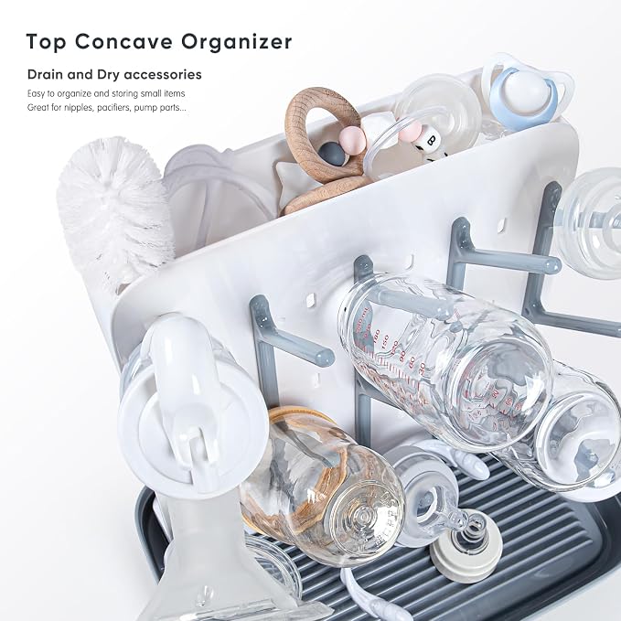 Termichy Baby Bottle Drying Rack: Large Vertical Bottle Dryer Rack Holder - Image 4