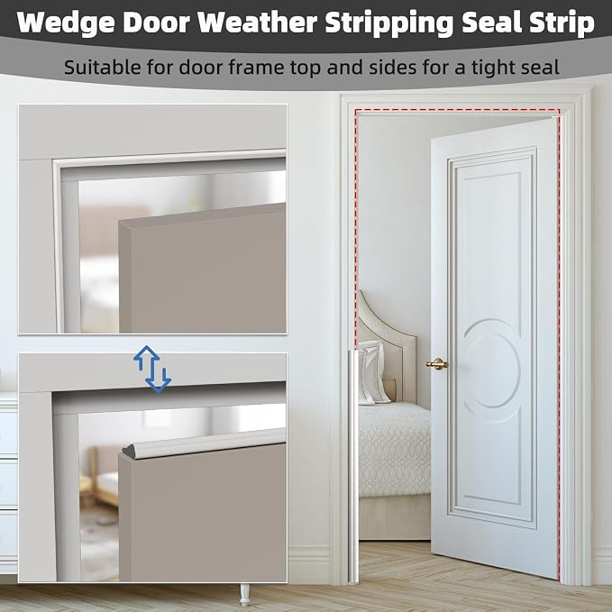 118" Wedge Weather Stripping Door Seal Strip - Image 5