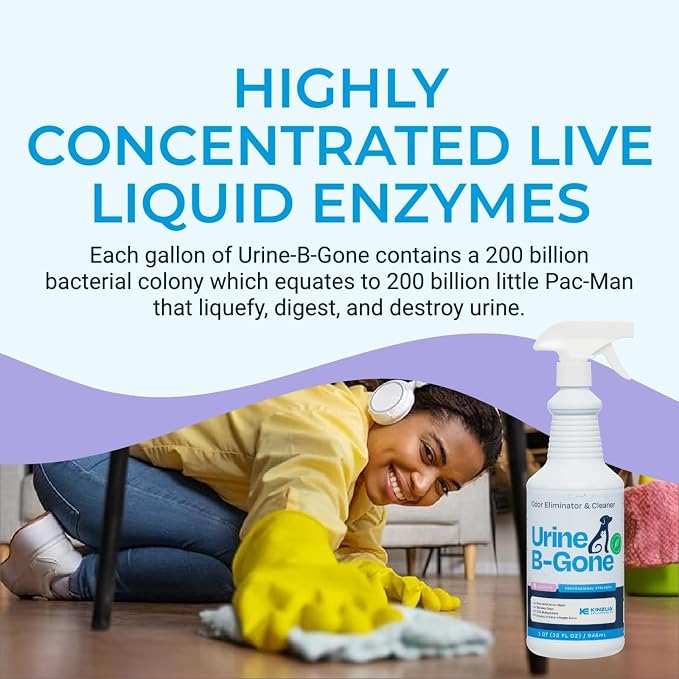 KINZUA ENVIRONMENTAL Urine B-Gone, Professional Enzyme Odor Eliminator & Pet - Image 6