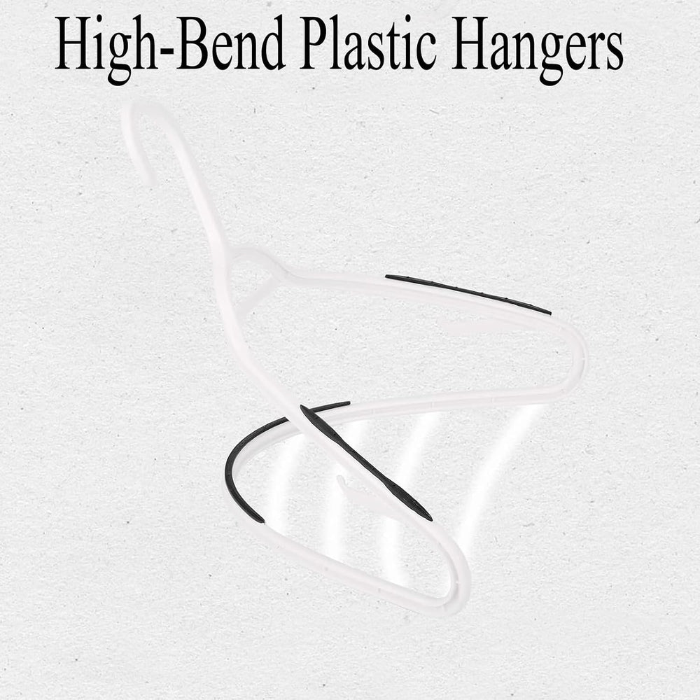 Plastic Hangers 50 Pack - Non Slip Clothes Hangers,Holds up to 18 lbs, Slim S...