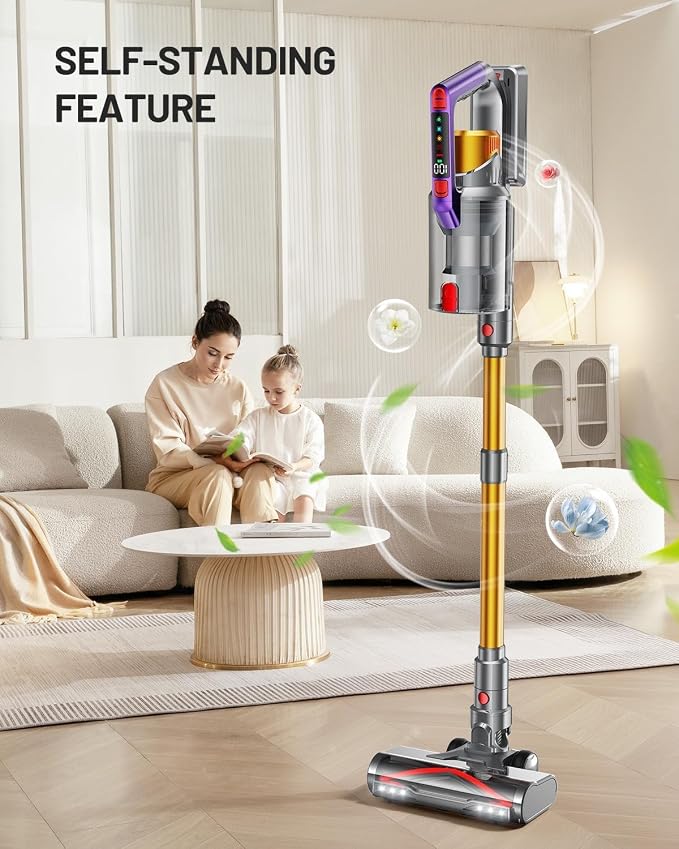 Cordless Vacuum Cleaner, 580W 48KPA 70Mins Vacuum Cleaners - Image 4