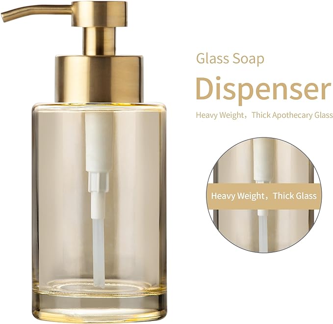 Enra Thick Glass Soap Dispenser - Image 2