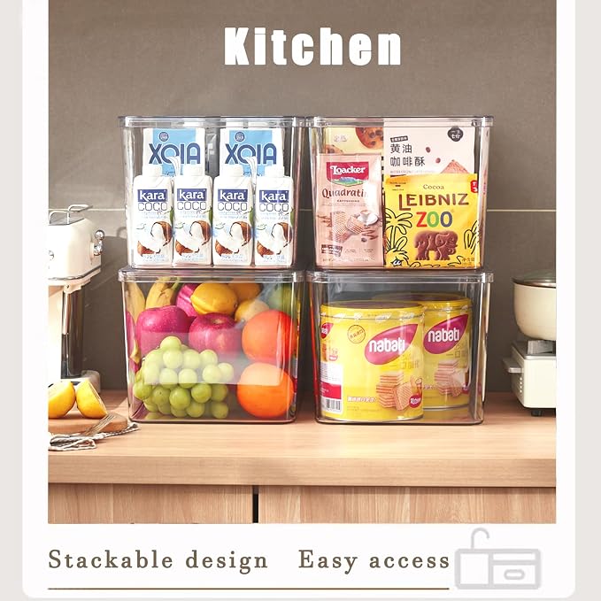 Clear plastic storage bins - Image 6