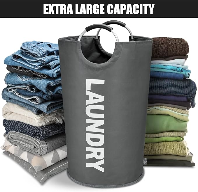 DOKEHOM 125L X-Large Collapsible Washing Laundry Basket Bag - Image 6