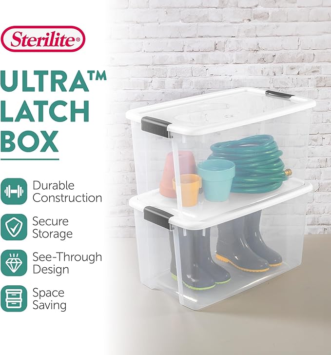 Sterilite 12-Pack Ultra Latching Box, Storage Bins - Image 3