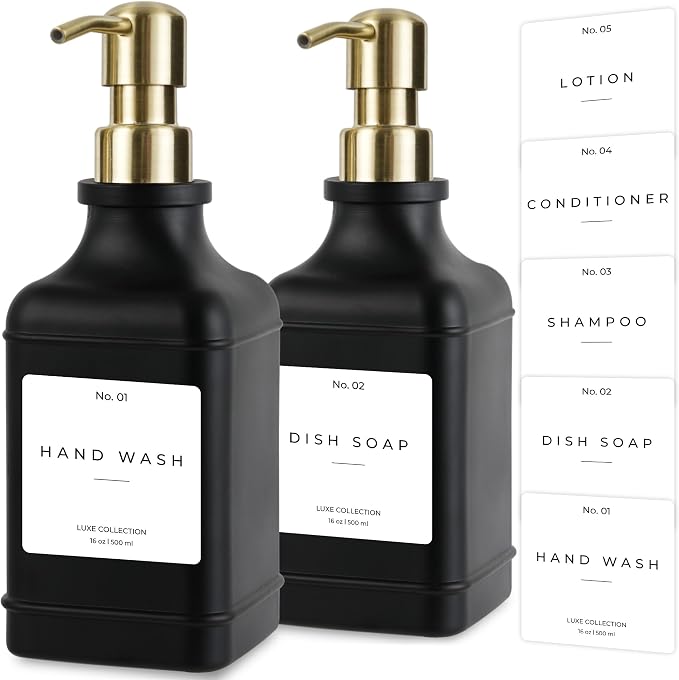 Emerson Essentials Soap Dispenser, Dish Soap Dispenser, Soap Bottle Dispenser by Emerson+Essentials